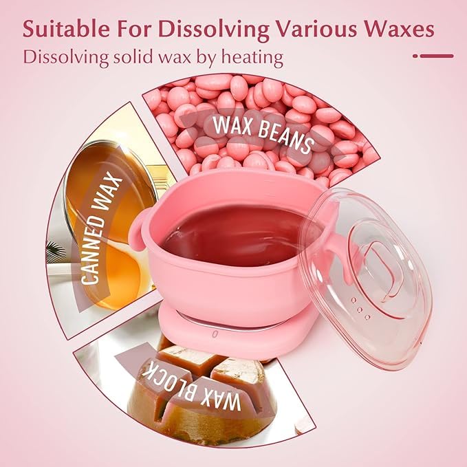 Silicone Wax Heater – Portable Electric Wax Melter for Hair Removal