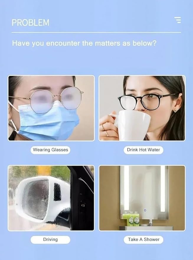 Lens Cleaning & Anti-Fog Wipes – Streak-Free Glasses & Screen Cleaner