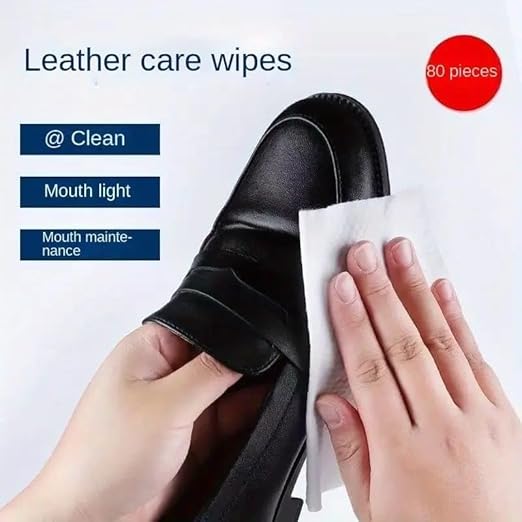 Leather Care Wipes – Instant Cleaning & Conditioning for Shoes, Bags, Car Seats & Furniture