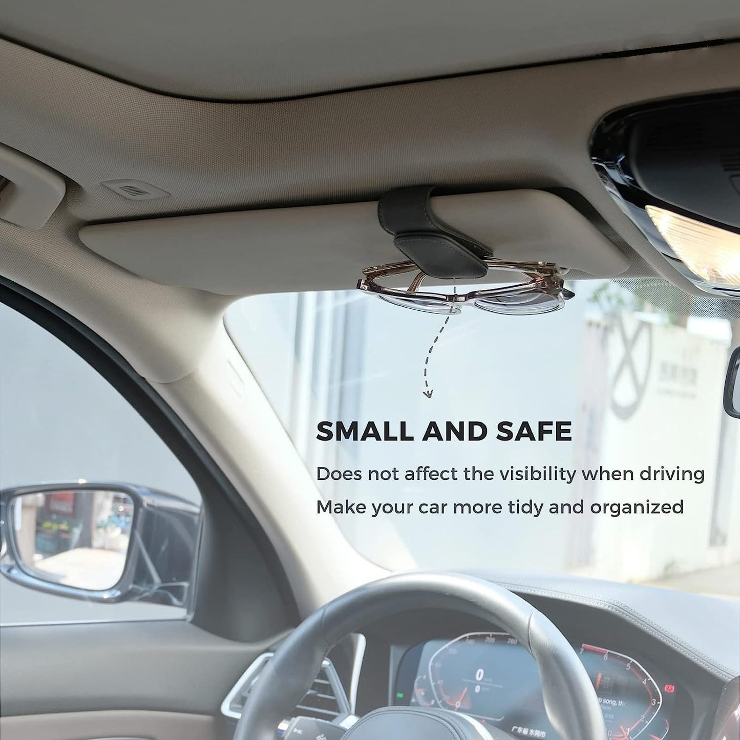 Car Sunglass Holder – Magnetic Sun Visor Glasses Clip
