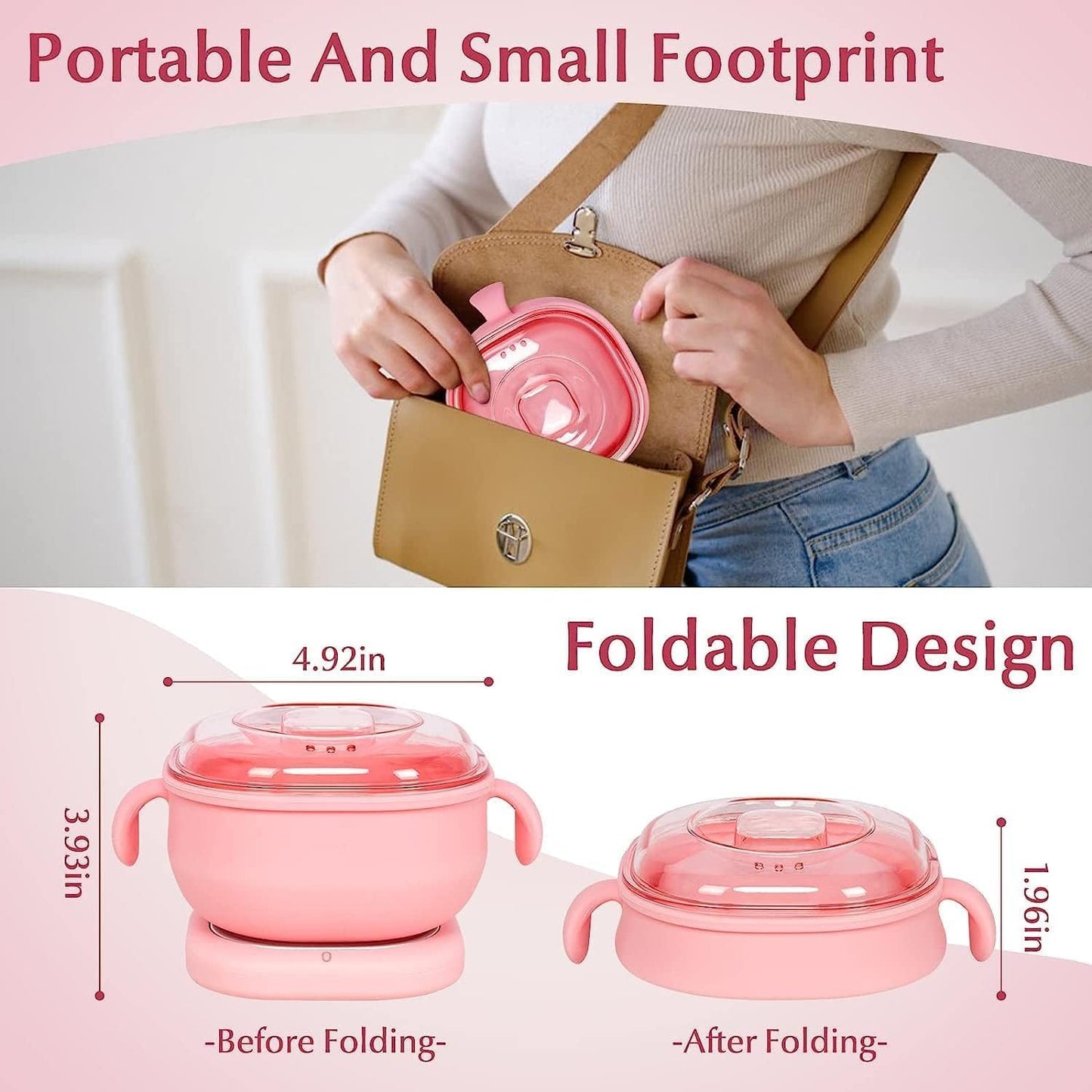 Silicone Wax Heater – Portable Electric Wax Melter for Hair Removal