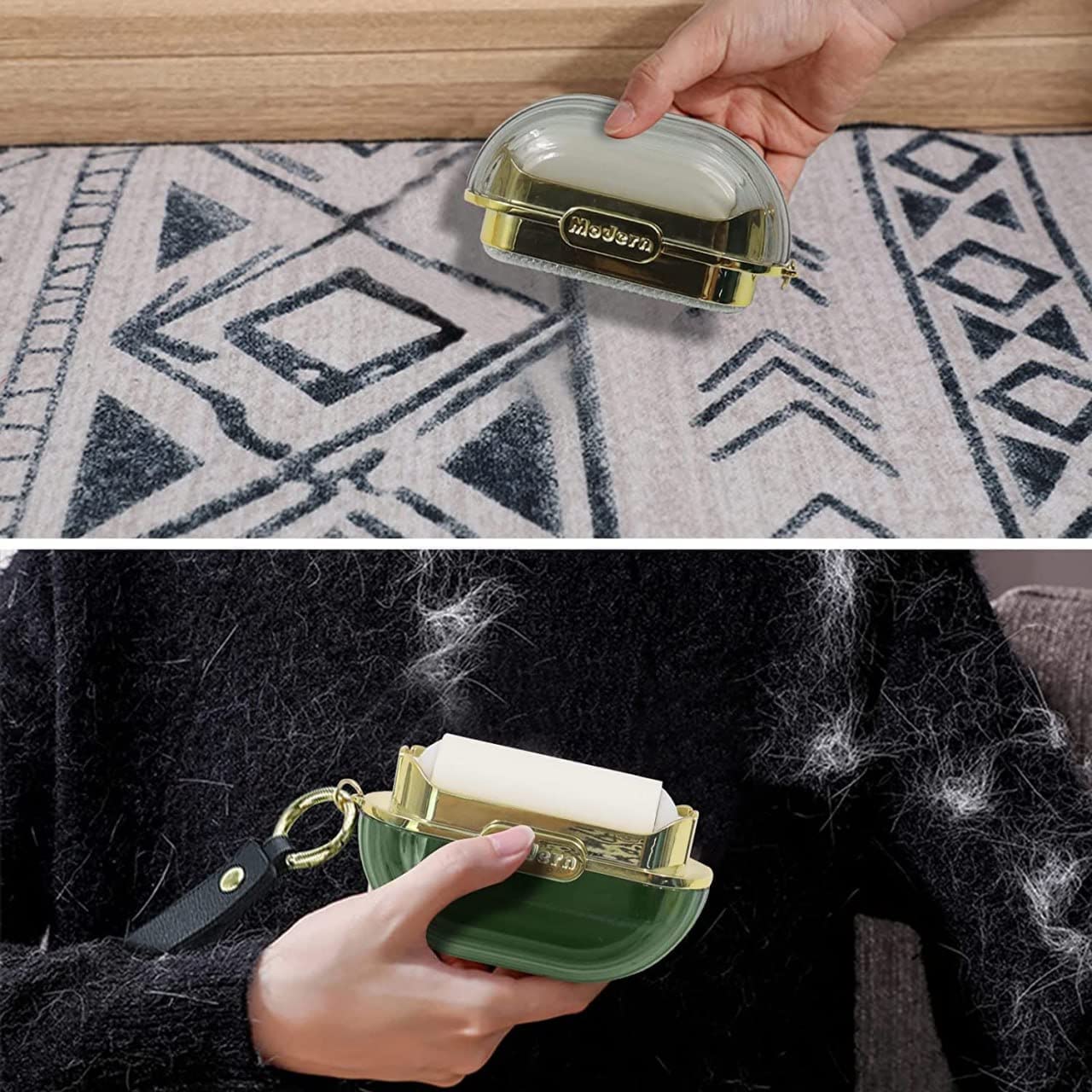 Double-Sided Lint Roller – Reusable Pet Hair & Dust Remover