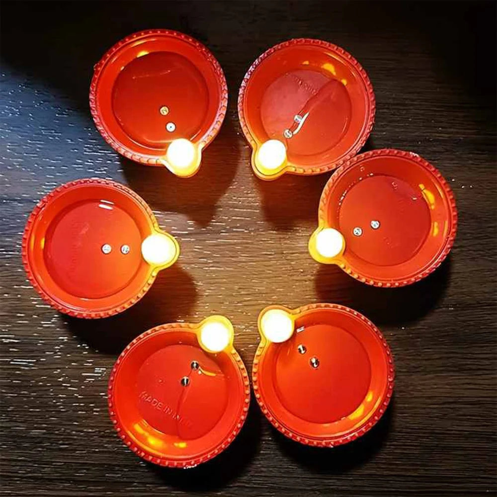 LED Water Sensor Diya – Automatic Floating Decorative Light