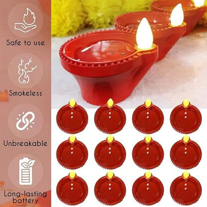 LED Water Sensor Diya – Automatic Floating Decorative Light
