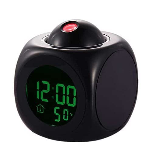 LED Digital Projector Alarm Clock with LCD Display & Temperature