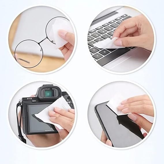Lens Cleaning & Anti-Fog Wipes – Streak-Free Glasses & Screen Cleaner