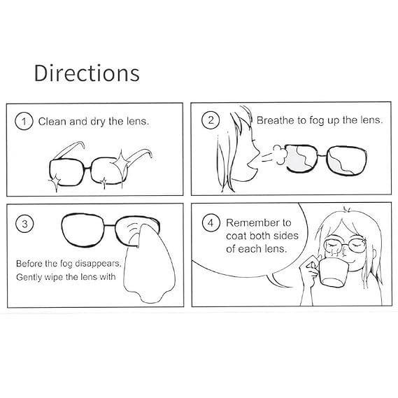 Lens Cleaning & Anti-Fog Wipes – Streak-Free Glasses & Screen Cleaner
