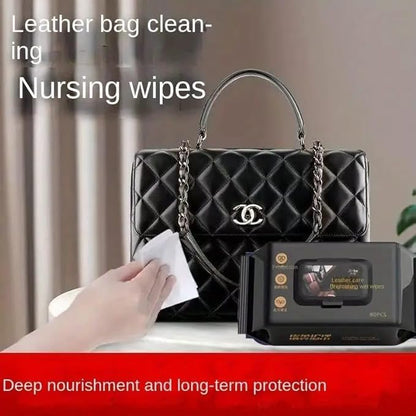 Leather Care Wipes – Instant Cleaning & Conditioning for Shoes, Bags, Car Seats & Furniture