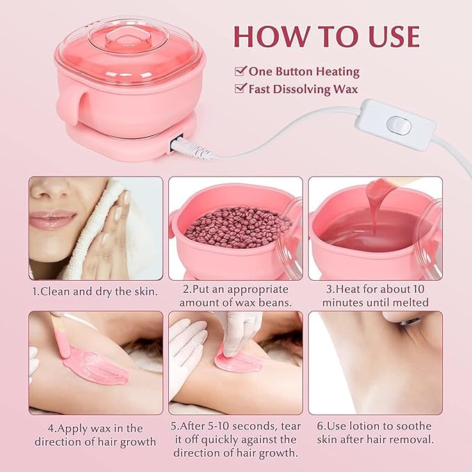 Silicone Wax Heater – Portable Electric Wax Melter for Hair Removal
