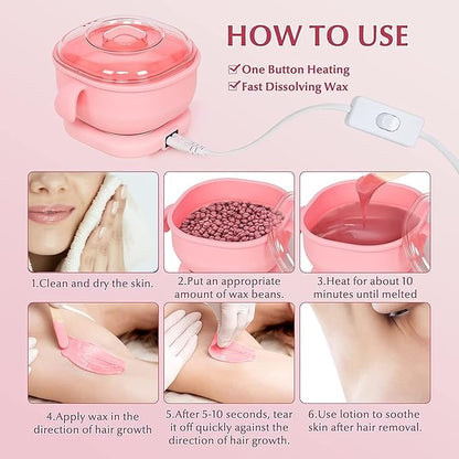 Silicone Wax Heater – Portable Electric Wax Melter for Hair Removal