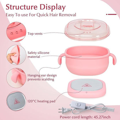 Silicone Wax Heater – Portable Electric Wax Melter for Hair Removal