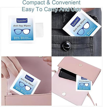 Lens Cleaning & Anti-Fog Wipes – Streak-Free Glasses & Screen Cleaner