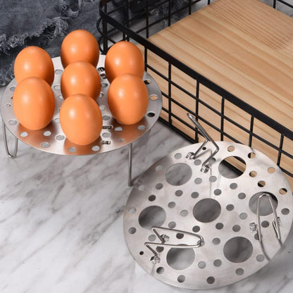 Stainless Steel Egg Boiling Stand – Multi-Egg Steamer Rack for Kitchen