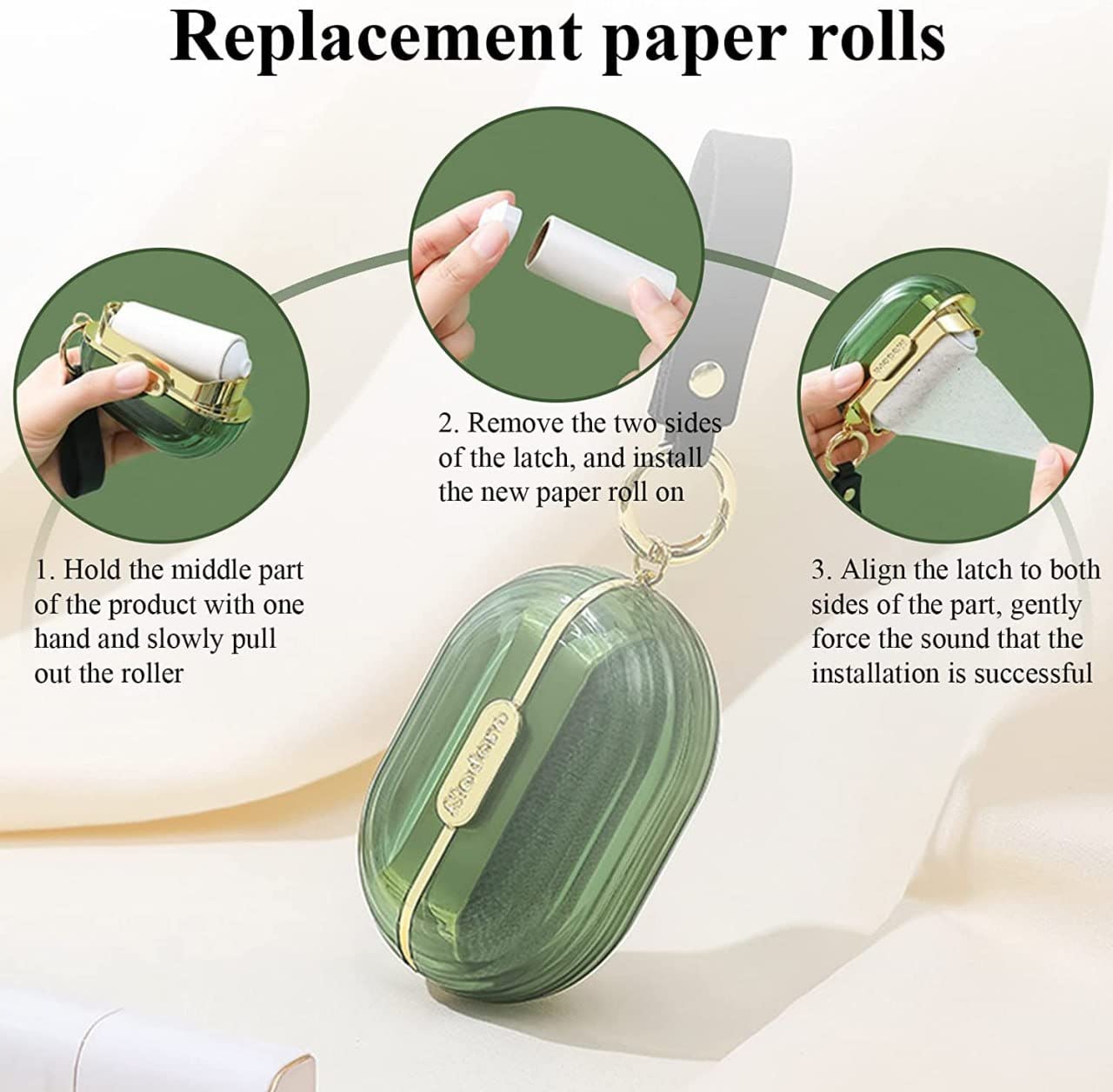 Double-Sided Lint Roller – Reusable Pet Hair & Dust Remover