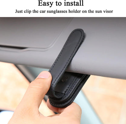 Car Sunglass Holder – Magnetic Sun Visor Glasses Clip