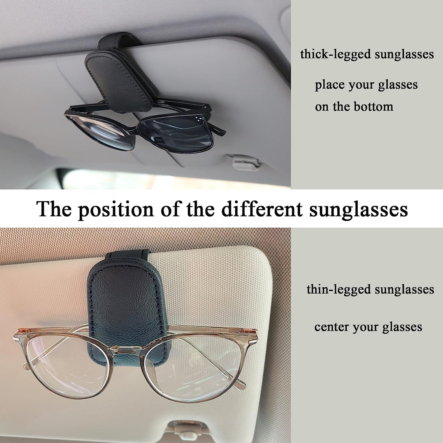 Car Sunglass Holder – Magnetic Sun Visor Glasses Clip