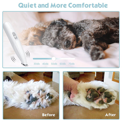 Rechargeable Pet Paw Trimmer – Safe & Low Noise Grooming Tool for Dogs & Cats