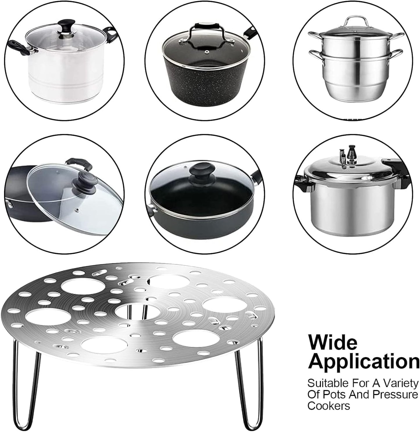 Stainless Steel Egg Boiling Stand – Multi-Egg Steamer Rack for Kitchen