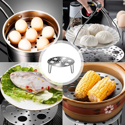 Stainless Steel Egg Boiling Stand – Multi-Egg Steamer Rack for Kitchen