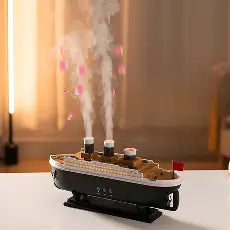 Ship Humidifier – Creative LED Aroma Diffuser & Air Purifier
