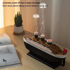 Ship Humidifier – Creative LED Aroma Diffuser & Air Purifier