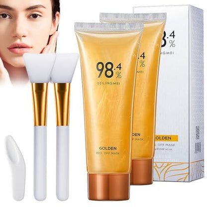 ✨ Golden Peel-Off Mask – Deep Cleansing & Radiance Boost