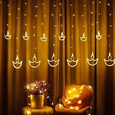6 + 6 LED Diya Decorative Lights – Battery Operated Flameless Lamps
