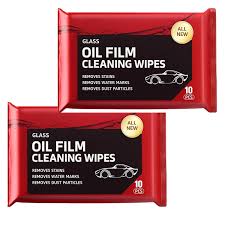 Oil Film Cleaning Wipes – Anti-Fog & Stain Removal Wipes for Glass, Mirrors & Car Windshields