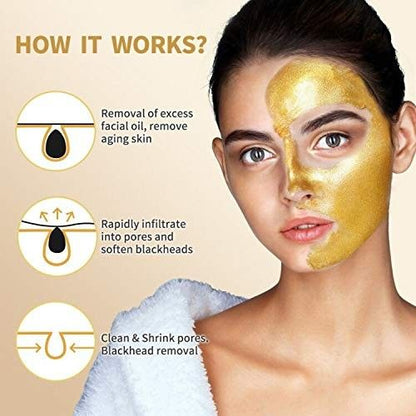 ✨ Golden Peel-Off Mask – Deep Cleansing & Radiance Boost