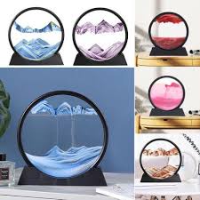 ✨ 7-Inch Moving Sand Art Sculpture – Dynamic Desk & Home Decoration