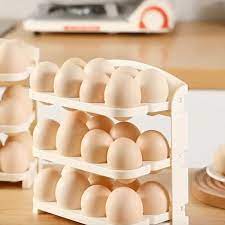 Folding Egg Storage Box – Space-Saving Refrigerator Organizer