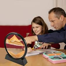 ✨ 7-Inch Moving Sand Art Sculpture – Dynamic Desk & Home Decoration