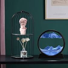 ✨ 7-Inch Moving Sand Art Sculpture – Dynamic Desk & Home Decoration