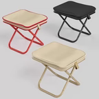 Premium Portable Folding Stool with Cushioned Seat – Lightweight & Durable