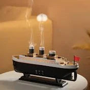 Ship Humidifier – Creative LED Aroma Diffuser & Air Purifier