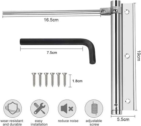 Spring Door Closer – Automatic Safety Closing Hinge for Home & Office