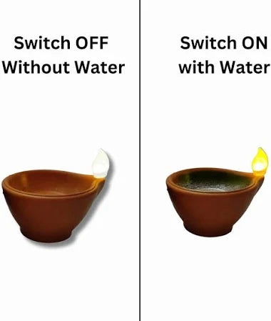 LED Water Sensor Diya – Automatic Floating Decorative Light