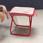 Premium Portable Folding Stool with Cushioned Seat – Lightweight & Durable